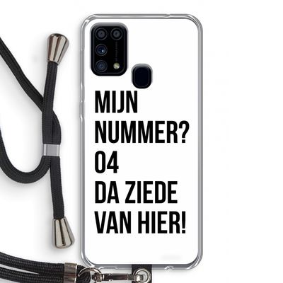 Da ziede van hier: Samsung Galaxy M31 Transparant Hoesje met koord