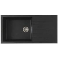 STRADOUR Lavello da incasso CUBE, in SMC BLACK STRAW - 06, 1 vassoio, dim. 100 * 50 cm, svuotamento manuale