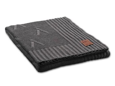 Aran plaid antraciet
