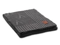 Aran plaid antraciet