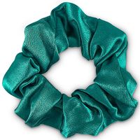 scrunchie Zijde Petrol green