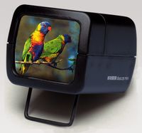 Kaiser 2010 VE 24 Diascop Mini 3 Slide Viewer with 3x Lens & Folding Arm