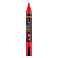 Uni Posca brushmarker pc5br rood - brushpunt 1-4 mm