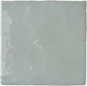 Wandtegel blauw Velsa Zel Tetuan 13x13cm teal glans gerectificeerd