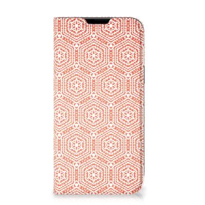 Apple iPhone 14 Plus | Hoesje met Magneet | Pattern Orange