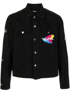 MSFTSrep veste en jean à logo imprimé - Noir