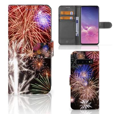 Samsung Galaxy S10 | Wallet Case | met Pasjes | Vuurwerk