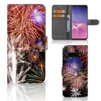 Samsung Galaxy S10 | Wallet Case | met Pasjes | Vuurwerk