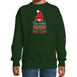 Kersttrui/sweater voor meisjes - Schattigste Gnoom - groen - Kerst kabouter