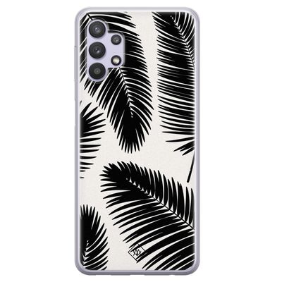 Samsung Galaxy A32 5G siliconen hoesje - Palm leaves silhouette