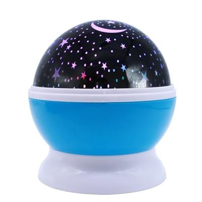 Sterren sterrenhemel LED batterij USB nacht lichte Projector Luminaria maan nieuwigheid nacht tafellamp voor Children(Blue)