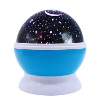 Sterren sterrenhemel LED batterij USB nacht lichte Projector Luminaria maan nieuwigheid nacht tafellamp voor Children(Blue)