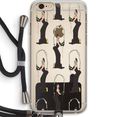 Pop Some Kim: iPhone 6 PLUS / 6S PLUS Transparant Hoesje met koord
