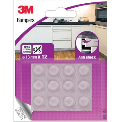 3M Bumpers, Anti shock, 13 mm, blister van 12 stuks