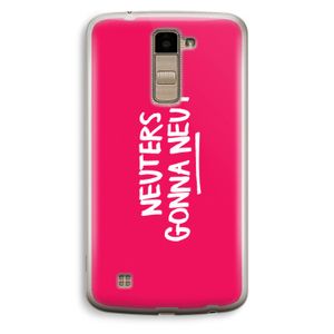 Neuters (roze): LG K10 (2016) Transparant Hoesje