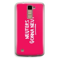 Neuters (roze): LG K10 (2016) Transparant Hoesje