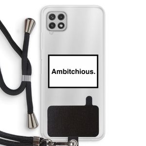 Ambitchious: Samsung Galaxy A22 4G Transparant Hoesje met koord