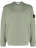 Stone Island sweat en coton à patch Compass - Vert - thumbnail