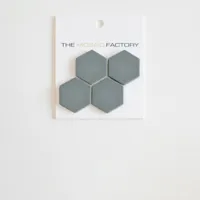 The Mosaic Factory Valencia Mozaiek Tegel Hexagon- Mat Kaki Glas Recycled 278x325 mm