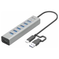 i-tec I-TEC USB-C Charging Metal HUB 7 Port USB-combi-hub Grijs