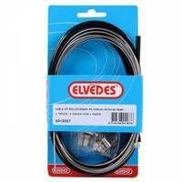 Elvedes rollerbrake kabelkit br-im85/81/55/45 1700mm / 2250mm rvs zwart (op kaart)
