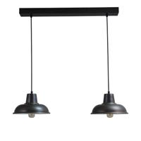 Masterlight Industrie eettafellamp Industria 2x26 2-lichts gunmetal 2045-30-06-S-70-2