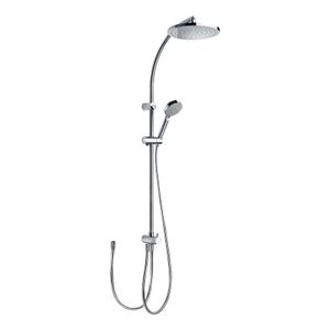 Tres Selection glijstang set met regendouche 103 cm rond chroom