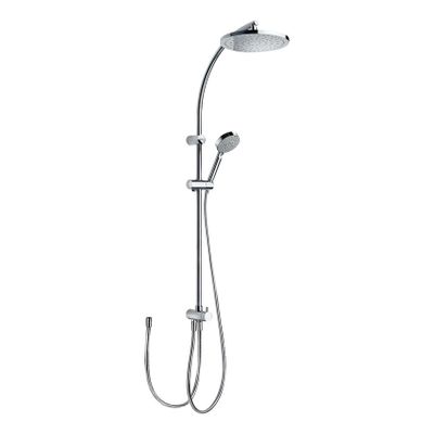 Tres Selection glijstang set met regendouche 103 cm rond chroom