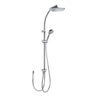 Tres Selection glijstang set met regendouche 103 cm rond chroom
