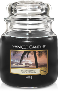 Yankee Candle Geurkaars Medium Black Coconut - 13 cm / ø 11 cm