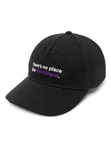 Palm Angels casquette en coton à logo brodé - Noir