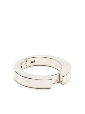 Parts of Four bague Crescent Rift - Argent