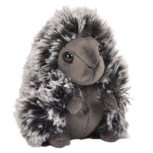 Wild Republic knuffel Stekelvarken junior 11 cm pluche grijs