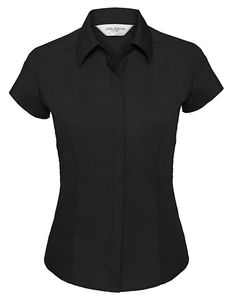 Russell Z925F Ladies` Cap Sleeve Fitted Polycotton Poplin Shirt