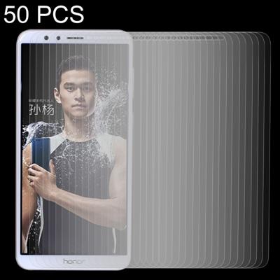 50 stuks voor Huawei Honor spelen 7 X 0 26 mm 9H oppervlaktehardheid 2.5D explosieveilige gehard glas scherm Film geen retailpakket
