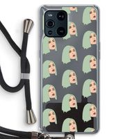 King Kylie: Oppo Find X3 Transparant Hoesje met koord