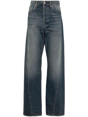 Lanvin jean en coton à coupe droite - Bleu