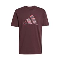 Heren-T-Shirt met Korte Mouwen Adidas M C CAMO LOGO T JI6769 Kastanjebruin Maat XXL