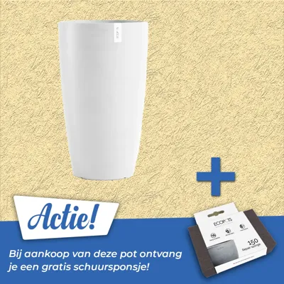 Pot stockholm high h60cm puur wit Pot stockholm high h60cm puur wit