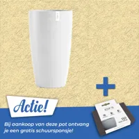 Pot stockholm high h60cm puur wit