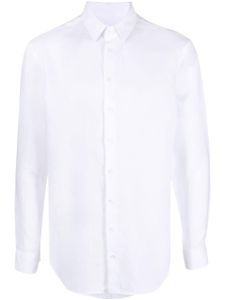 Giorgio Armani chemise boutonnée en lin - Blanc