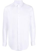 Giorgio Armani chemise boutonnée en lin - Blanc