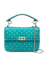 Valentino Garavani sac à main à ornements Rockstud - Bleu - thumbnail