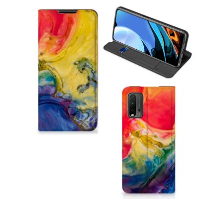 Bookcase Xiaomi Poco M3 | Redmi 9T Watercolor Dark Bookcase Xiaomi Poco M3 | Redmi 9T Watercolor Dark