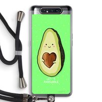 Avocuddle: Samsung Galaxy A80 Transparant Hoesje met koord