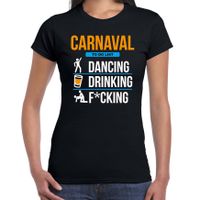 Carnaval t-shirt to do list zwart dames - Foute Carnaval outfit - thumbnail