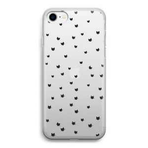 Kleine kattenkopjes: iPhone SE 2020 Transparant Hoesje