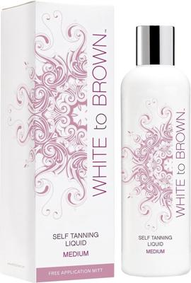 White to Brown Self Tanning Liquid Lotion Medium 250ml
