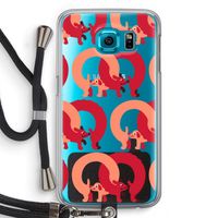 Dogs: Samsung Galaxy S6 Transparant Hoesje met koord