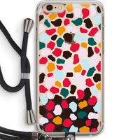 Colored Giraffe: iPhone 6 PLUS / 6S PLUS Transparant Hoesje met koord